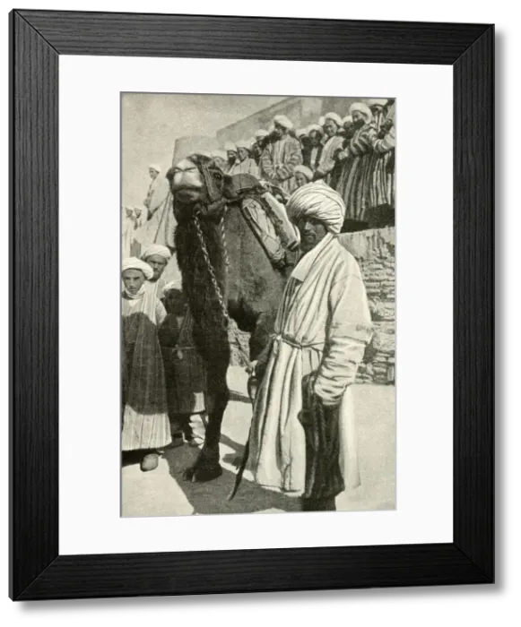 Framed Print : Camel rider in Bukhara, Uzbekistan, Central Asia Framed Print : Camel rider in Bukhara, Uzbekistan, Central Asia