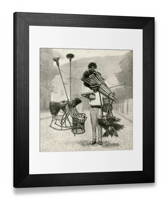 Framed Print : Broom vendor, Rio de Janeiro, Brazil Framed Print : Broom vendor, Rio de Janeiro, Brazil
