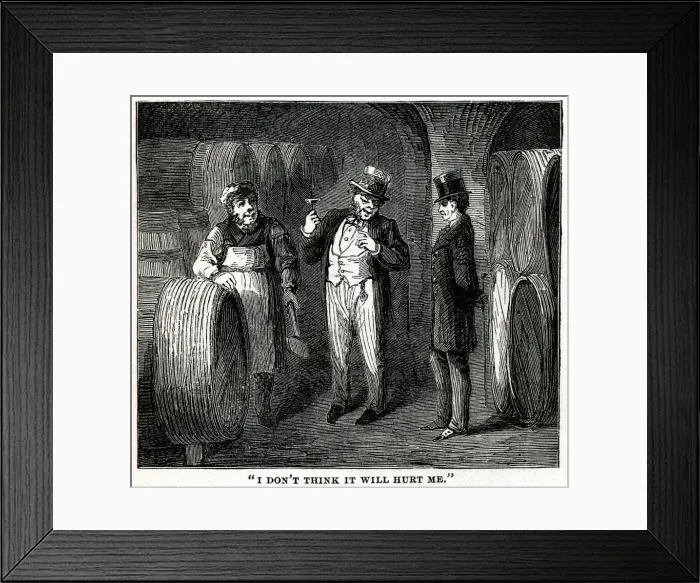 Framed Print : Vaults under London docks 1870 Framed Print : Vaults under London docks 1870