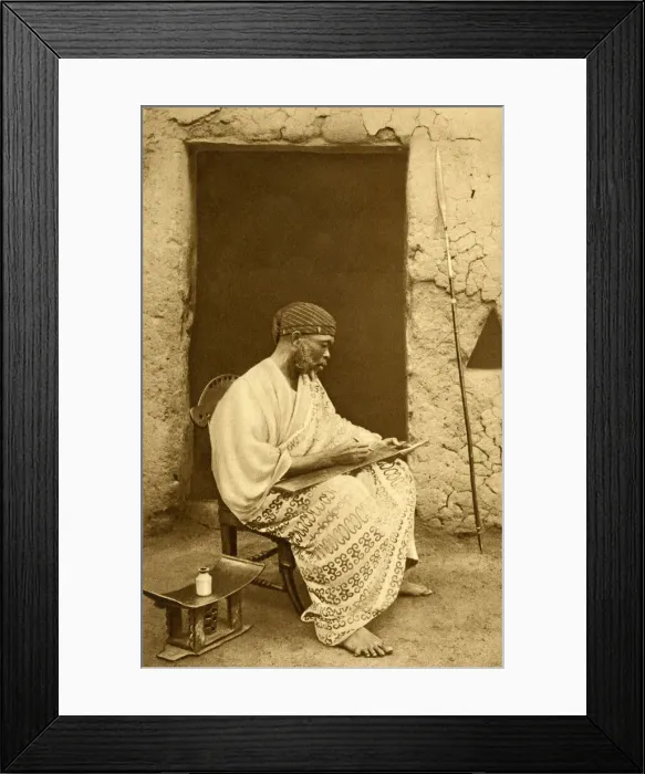 Framed Print : Schoolmaster of Bimbuku, Gold Coast, West Africa Framed Print : Schoolmaster of Bimbuku, Gold Coast, West Africa