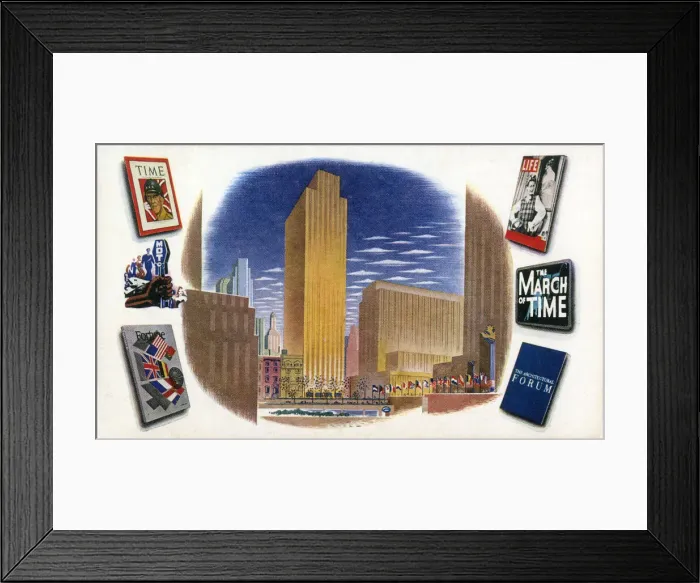 Framed Print : The Time Life Fortune Building - Infomation Center Framed Print : The Time Life Fortune Building - Infomation Center