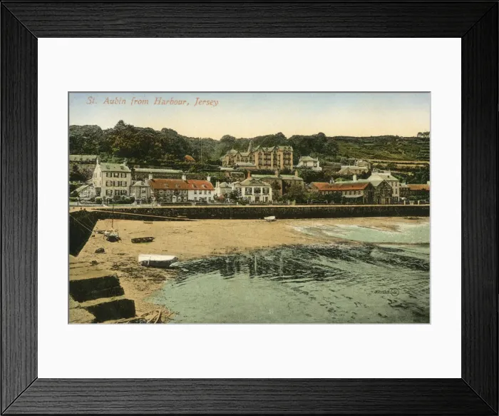 Framed Print : Channel Islands, Jersey - St Aubin from the Harbour Framed Print : Channel Islands, Jersey - St Aubin from the Harbour