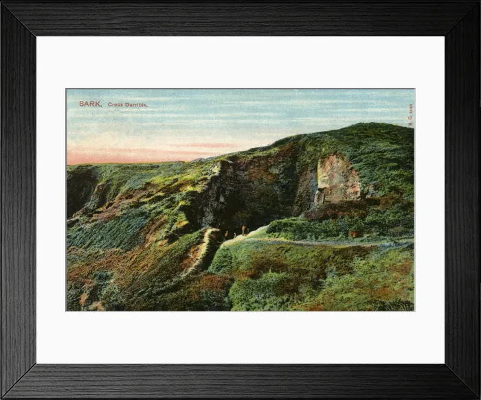 Framed Print : Channel Islands - Sark - Creux du Derrible cave Framed Print : Channel Islands - Sark - Creux du Derrible cave