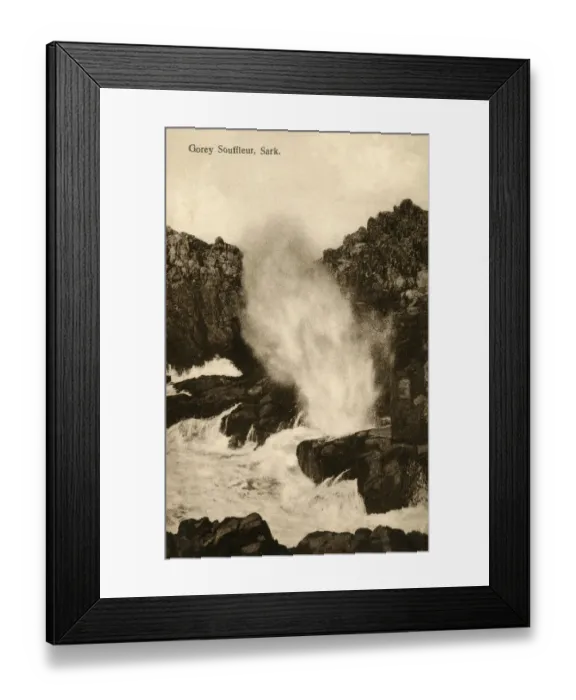 Framed Print : Channel Islands - Sark - Port Gorey - A Souffleur Framed Print : Channel Islands - Sark - Port Gorey - A Souffleur