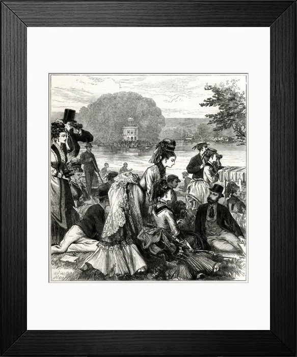 Framed Print : Henley Regatta 1874 Framed Print : Henley Regatta 1874