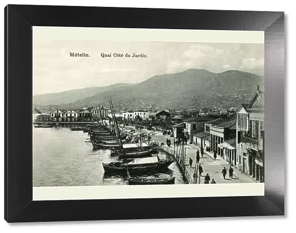 Metelin - The Quay of the Port, Lesbos, Greece