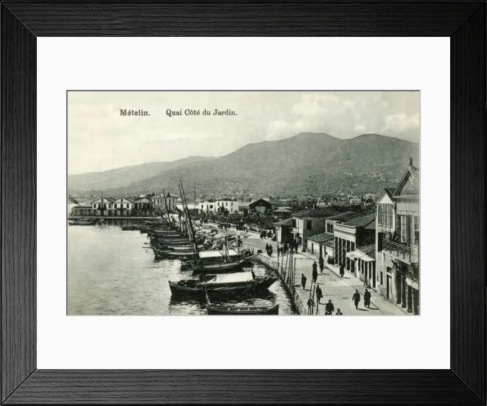 Framed Print : Metelin - The Quay of the Port, Lesbos, Greece Framed Print : Metelin - The Quay of the Port, Lesbos, Greece