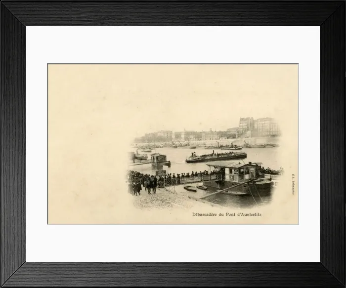 Framed Print : Paris, France - Debarcadere du Pont d Austerlitz Framed Print : Paris, France - Debarcadere du Pont d Austerlitz