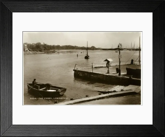 Framed Print : The Ferry, Lymington - Hampshire, England