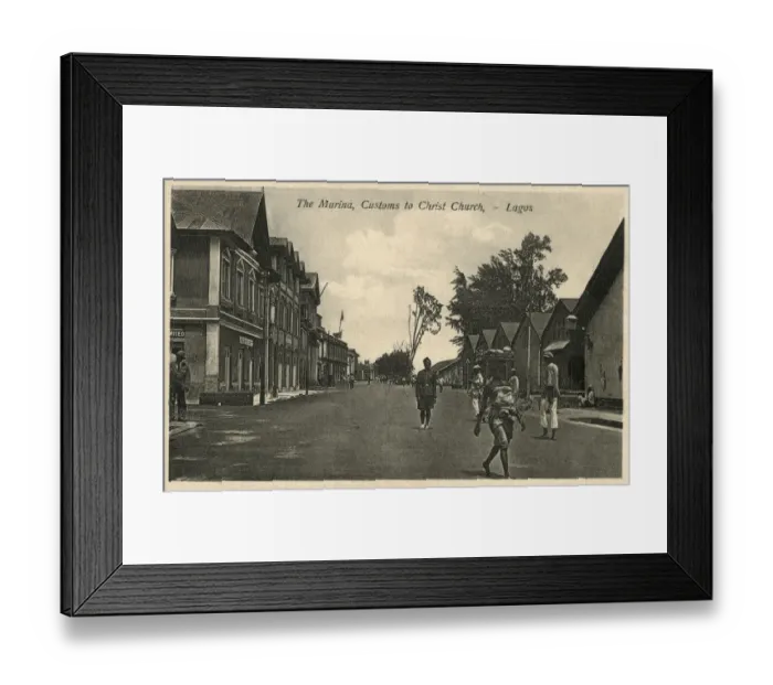 Framed Print : The Marina, Customs to Christ Church, Lagos, Nigeria Framed Print : The Marina, Customs to Christ Church, Lagos, Nigeria
