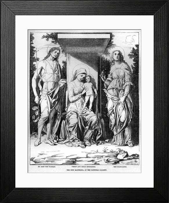 Framed Print : Virgin and Child Enthroned Framed Print : Virgin and Child Enthroned