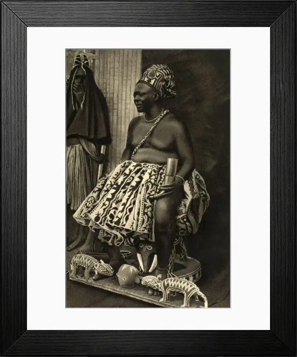 Framed Print : King Basu Fondong, Cameroon, Central Africa Framed Print : King Basu Fondong, Cameroon, Central Africa