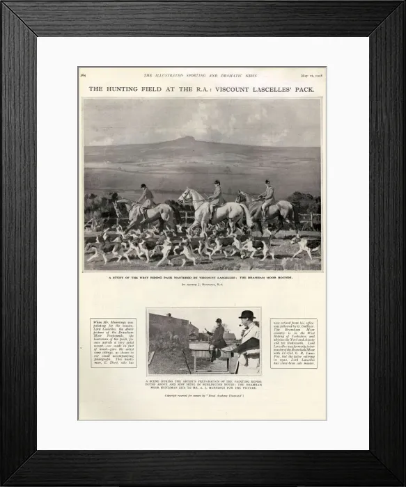 Framed Print : The Hunting Field at the R. A. - Viscount Lascelles Pack Framed Print : The Hunting Field at the R. A. - Viscount Lascelles Pack