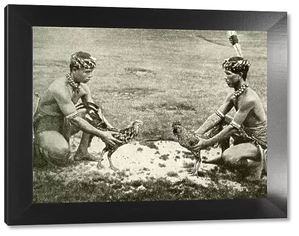 Two young Dayak men, Borneo, SE Asia