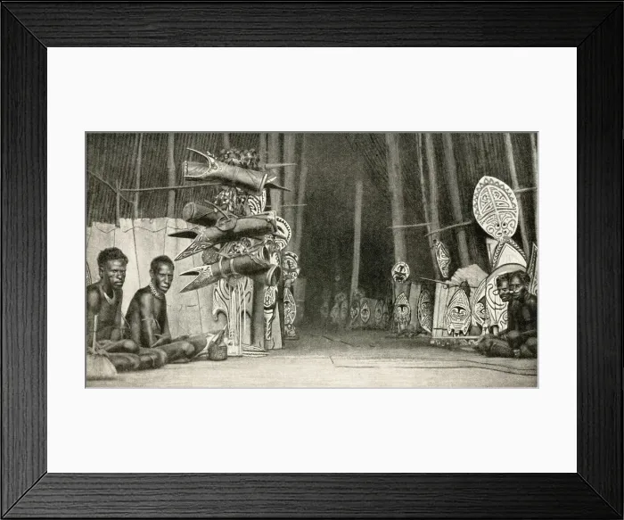 Framed Print : House interior, Purari Delta, New Guinea, South West Pacific Framed Print : House interior, Purari Delta, New Guinea, South West Pacific