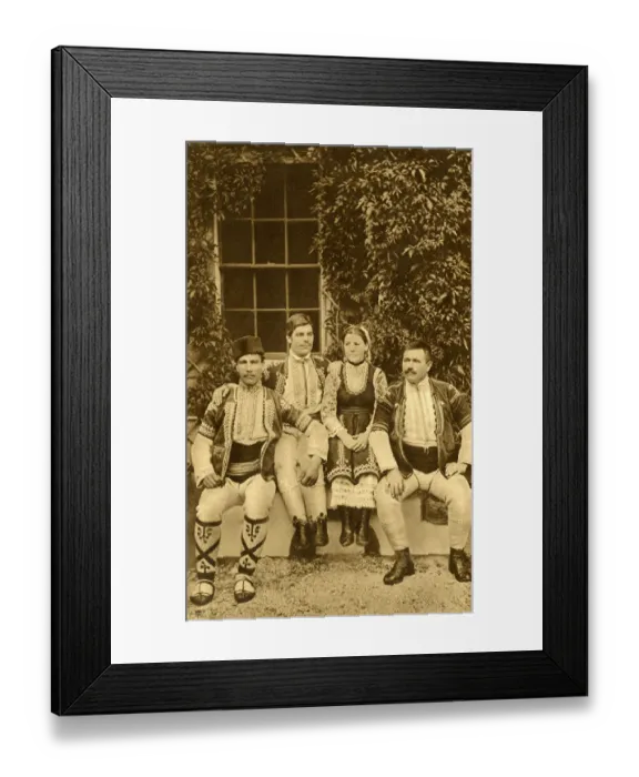 Framed Print : Middle class men and women, Bulgaria Framed Print : Middle class men and women, Bulgaria