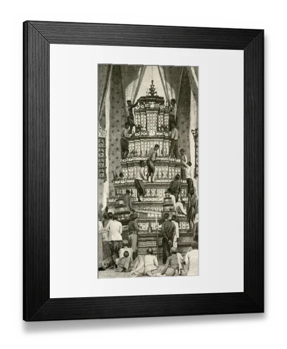 Framed Print : Royal catafalque, Cambodia, South East Asia Framed Print : Royal catafalque, Cambodia, South East Asia