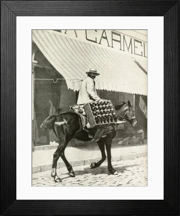 Framed Print : Delivering beer, Valparaiso, Chile, South America Framed Print : Delivering beer, Valparaiso, Chile, South America