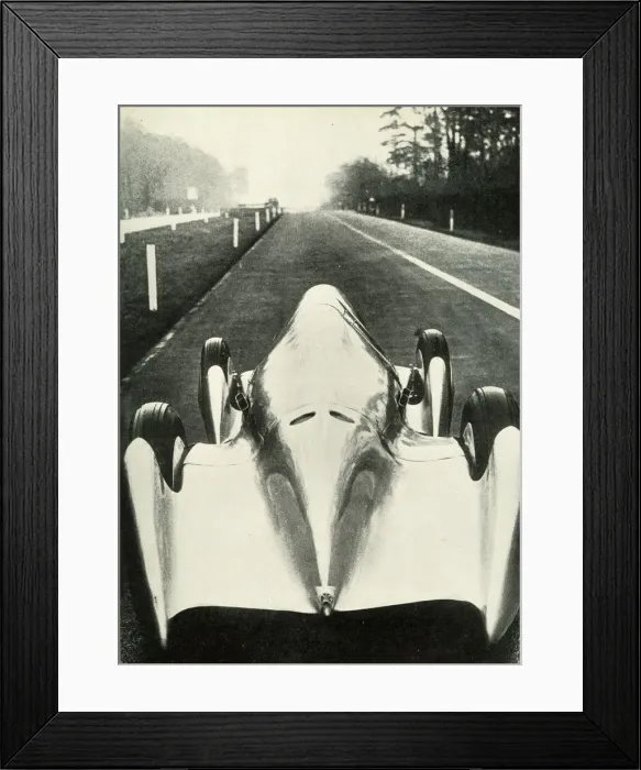Framed Print : Auto Union during speed trials on Avus motor racing track Framed Print : Auto Union during speed trials on Avus motor racing track