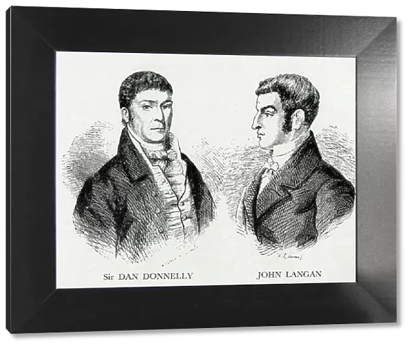 Sir Dan Donnelly and John Langan, Irish boxers