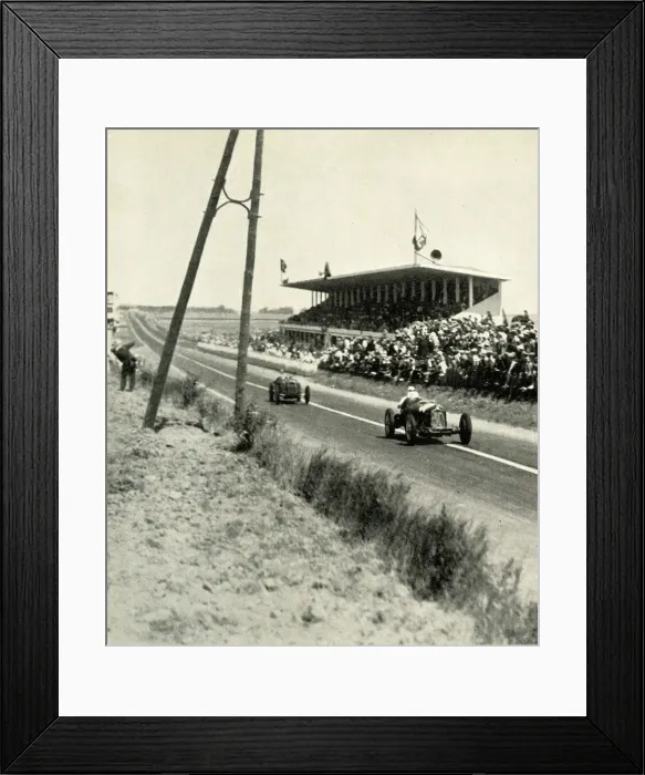 Framed Print : Grandstand straight, Grand Prix de la Marne Framed Print : Grandstand straight, Grand Prix de la Marne