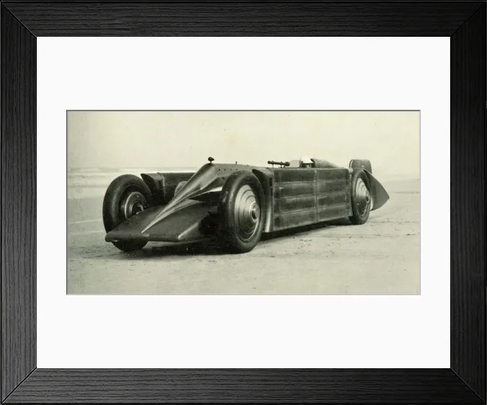 Framed Print : H O D Seagrave in the Golden Arrow, Daytona Beach, USA Framed Print : H O D Seagrave in the Golden Arrow, Daytona Beach, USA