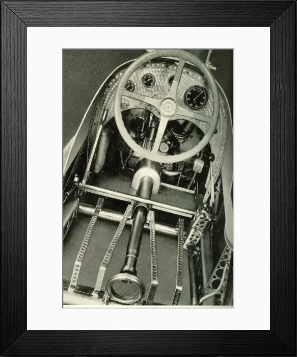 Framed Print : Mercedes racing car with unnecessary metal drilled out Framed Print : Mercedes racing car with unnecessary metal drilled out