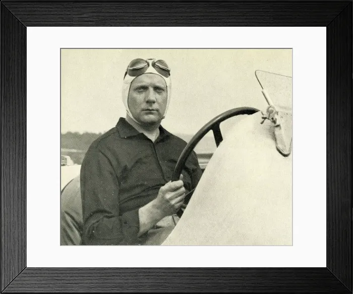 Framed Print : John Cobb, driver, in a Napier-Railton Framed Print : John Cobb, driver, in a Napier-Railton