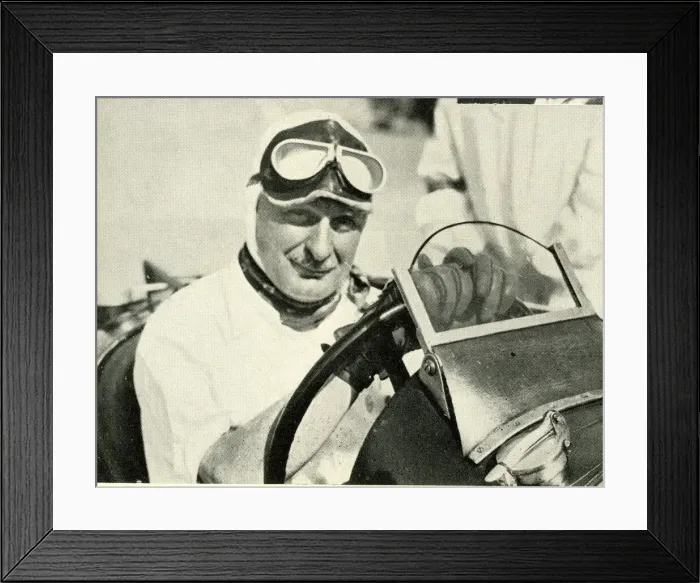 Framed Print : Kaye Don at the wheel of his racing car Framed Print : Kaye Don at the wheel of his racing car