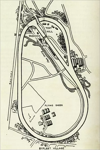 Brooklands motor racing track