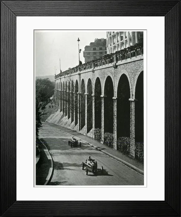 Framed Print : A section of the course in the Grand Prix of Pau, France Framed Print : A section of the course in the Grand Prix of Pau, France