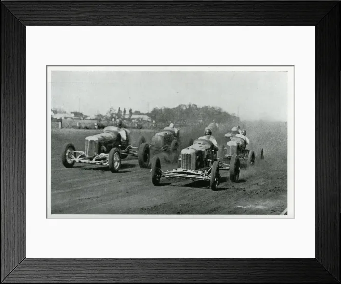 Framed Print : American dirt track event Framed Print : American dirt track event