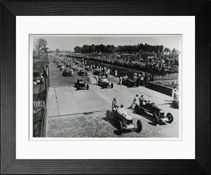 Framed Print : Line-up for start of Indianapolis 500 miles race, USA Framed Print : Line-up for start of Indianapolis 500 miles race, USA