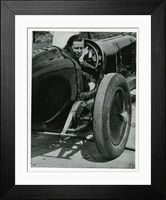 Framed Print : Mrs Gwenda Stewart, motor racing driver Framed Print : Mrs Gwenda Stewart, motor racing driver