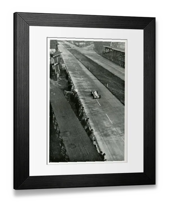 Framed Print : Rudolf Caracciola during record-breaking run Framed Print : Rudolf Caracciola during record-breaking run