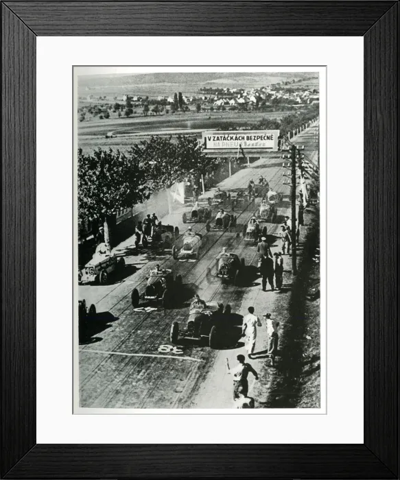 Framed Print : Start of Grand Prix of Czechoslovakia Framed Print : Start of Grand Prix of Czechoslovakia