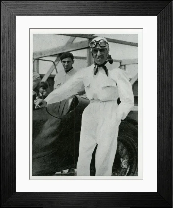 Framed Print : Tazio Nuvolari, motor racing driver Framed Print : Tazio Nuvolari, motor racing driver