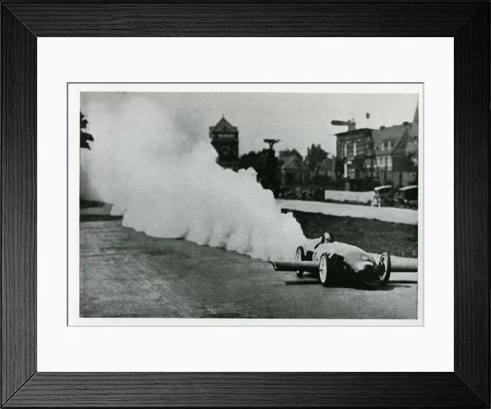 Framed Print : Opel rocket car in action Framed Print : Opel rocket car in action