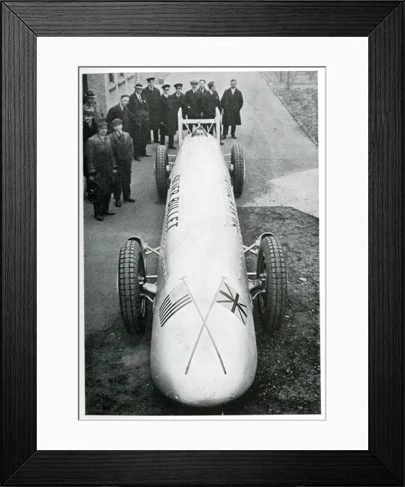 Framed Print : Silver Bullet attempting speed record at Daytona, USA Framed Print : Silver Bullet attempting speed record at Daytona, USA