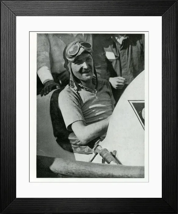 Framed Print : Wild Bill Cummings, motor racing driver Framed Print : Wild Bill Cummings, motor racing driver