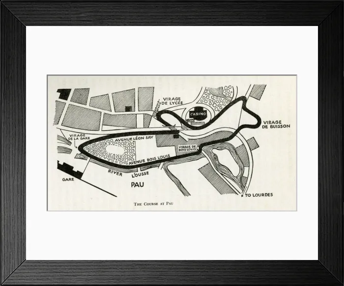 Framed Print : Motor racing course at Pau, France Framed Print : Motor racing course at Pau, France