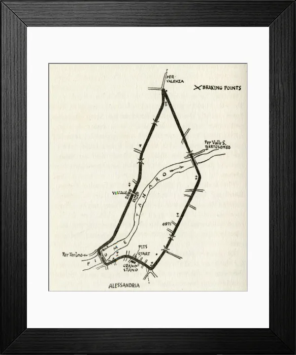 Framed Print : Motor racing track course at Alessandria, Italy Framed Print : Motor racing track course at Alessandria, Italy