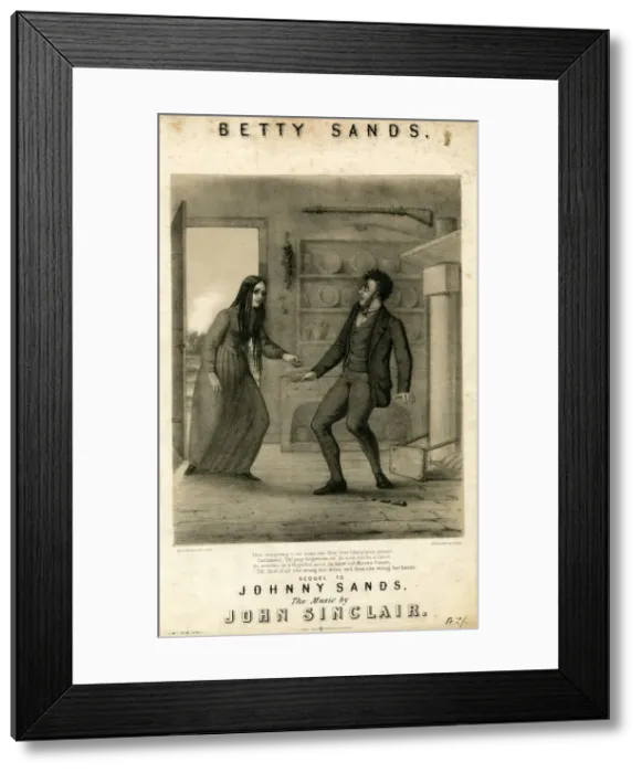 Framed Print : Music cover, Betty Sands, by John Sinclair Framed Print : Music cover, Betty Sands, by John Sinclair
