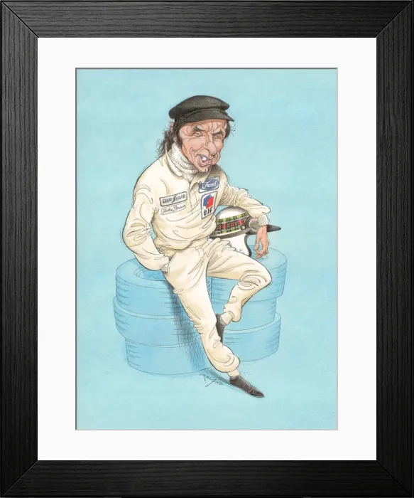 Framed Print : Jackie Stewart - Motor racing driver Framed Print : Jackie Stewart - Motor racing driver