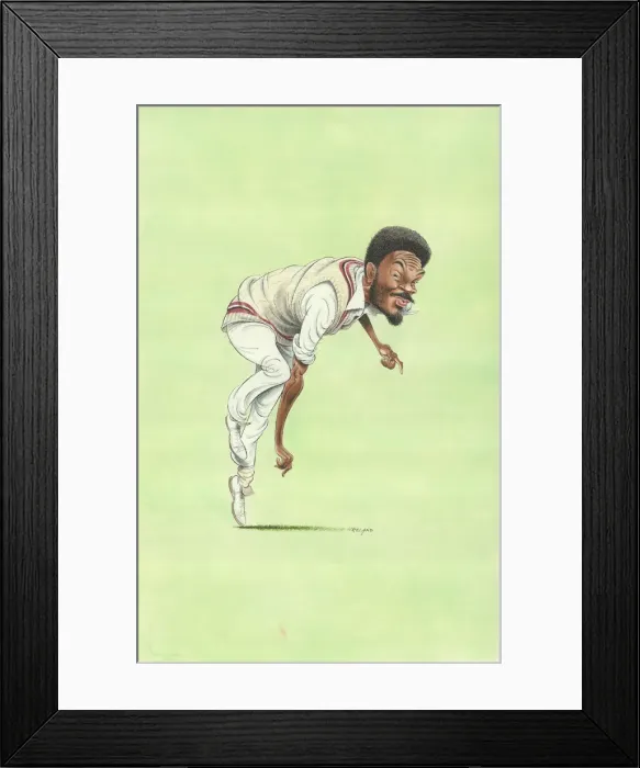 Framed Print : Michael Holding - West Indies cricketer
