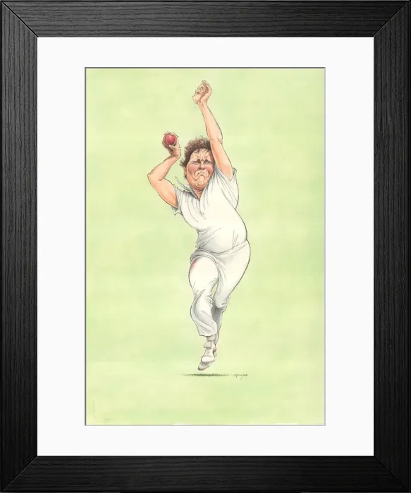 Framed Print : Lance Cairns - New Zealand cricketer Framed Print : Lance Cairns - New Zealand cricketer