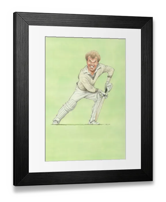 Framed Print : Martin Crowe - New Zealand cricketer Framed Print : Martin Crowe - New Zealand cricketer