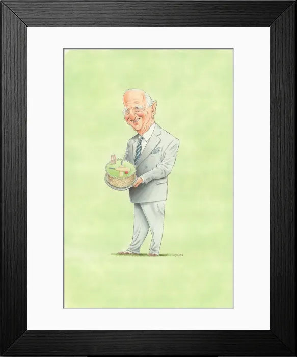 Framed Print : Brian Johnston - Cricket commentator Framed Print : Brian Johnston - Cricket commentator