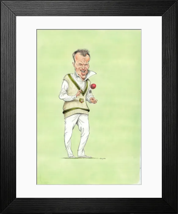 Framed Print : Greg Matthews - Australian Cricketer Framed Print : Greg Matthews - Australian Cricketer