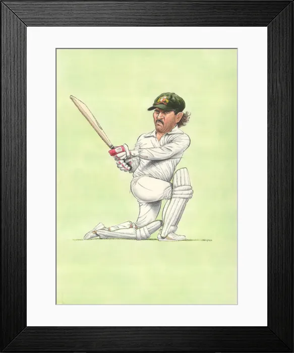 Framed Print : Allan Border - Australian Cricketer Framed Print : Allan Border - Australian Cricketer